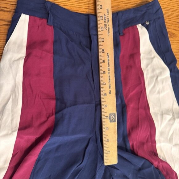 Rapsodia Womens High Wiasted Super Wide Leg Pants Trousers Red White Blue Size S - Picture 7 of 13